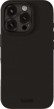 holdit Silicone Case Backcover Apple iPhone 16 Pro Black