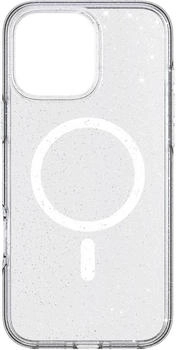White Diamonds Mag Glitter Case Backcover Apple iPhone 16 Pro Max Transparent