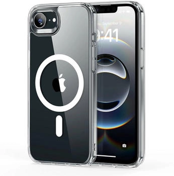 ESR Classic Hybrid HaloLock Backcover Apple iPhone 16e Transparent Induktives Laden, MagSafe kompatibel, Stoßfest 1A84200102