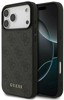 Guess Handyhülle für iPhone 17 Pro Max Hardcase 4G Classic Schwarz