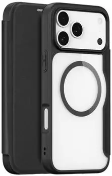 Dux Ducis Handyhülle für iPhone 17 Pro mit MagSafe Skin X Pro Magnetic Schwarz und Transparent