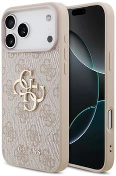 Guess Handyhülle für iPhone 17 Pro Max Hardcase 4G Big Metal Logo Rosa