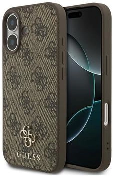 Guess Handyhülle für iPhone 17 Hardcase 4G Small 4G and Classic mit MagSafe Braun