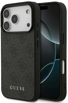 Guess Handyhülle für iPhone 17 Pro Hardcase 4G Classic Schwarz