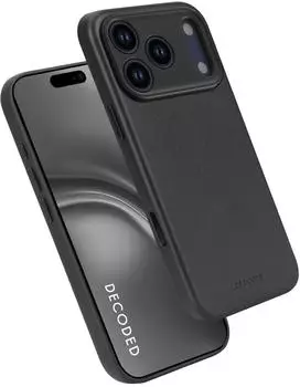 Decoded Leather Backcover iPhone 17 Pro Black