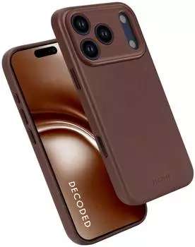 Decoded Leather Backcover iPhone 17 Pro Chocolate Brown