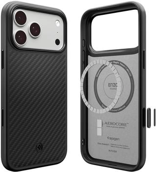 Spigen Enzo Aramid T Black Silver iPhone 17 Pro