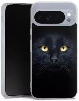 DeinDesign Silikon Hülle für Google Pixel 10 Pro XL Auge Katze schwarz