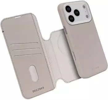 Decoded Leather Detachable Wallet iPhone 17 Pro Solid Clay