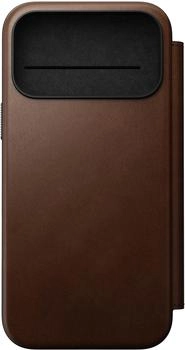 Nomad Goods Modern Leather Folio iPhone 17 Pro Max Brown