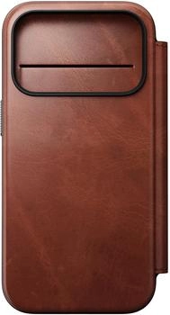 Nomad Goods Modern Leather Folio iPhone 17 Pro Olde Dublin H.
