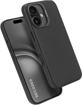 Decoded Leather Backcover iPhone 16 Black