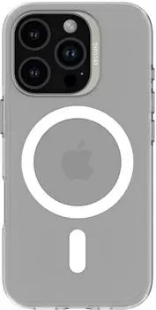 Decoded Recycled Plastic Backc. iPhone 16 Pro Transparent White