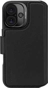 Decoded Leather Detachable Wallet iPhone 16 Black