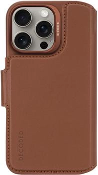 Decoded Leather Detachable Wallet iPhone 16 Pro Tan