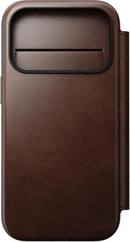 Nomad Goods Modern Leather Folio iPhone 17 Pro Rustic Brown H.