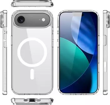 Nevox StyleShell SHOCKFlex transparent iPhone 17 Pro Max kompatibel mit MagSafe