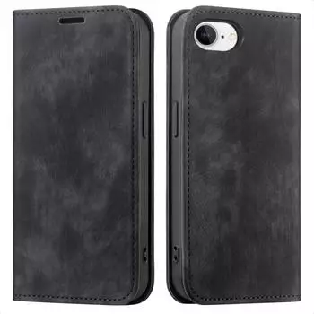imoshion iPhone SE 2022 iPhone SE 2020 iPhone 8 iPhone 7 iPhone 6s iPhone 6 H&uuml;lle Kunststoff Klapph&uuml;lle Schwarz