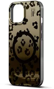 iDeal of Sweden Mirror Case MagSafe Leo Ombre Backcover Apple iPhone 13/14/15/16e Gold