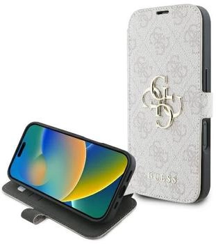 Guess GUBKP16M4GMGPII iPhone 16 Plus 6.7\ pink book 4G Metal Logo Schutzhülle