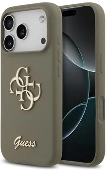 Guess Silicone Big 4G Script (GUHCP17XSC4GSMW) iPhone 17 Pro Max Brown