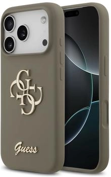 Guess Silicone Big 4G Script (GUHCP17LSC4GSMW) iPhone 17 Pro Brown
