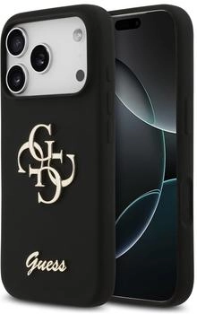 Guess Silicone Big 4G Script (GUHCP17LSC4GSMK) iPhone 17 Pro Black