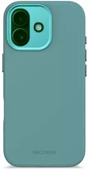 Decoded Hülle iPhone 17 MagSafe Silikon antibakteriell Premium Türkisblau