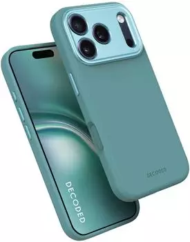 Decoded H&uuml;lle iPhone 17 Pro Silikon antibakteriell MagSafe ready T&uuml;rkisblau