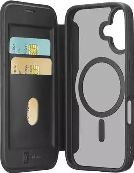 Cellular Line Folio f&uuml;r Apple iPhone 17 (Schwarz, Transparent) Daily Mag