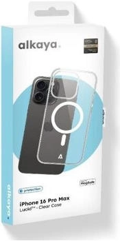 Alkaya LUCID MagSafe Schutzhülle iPhone 16 Pro Max Transparent