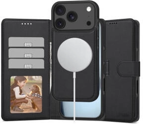 Tech-Protect Wallet Magsafe Case iPhone 17 Pro Max Black