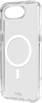 SBS Mobile Transparente steife Hülle kompatibel mit MagSafe-Ladefunktion für iPhone 16E Transparent