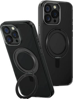 Uniq Swivix 360 Rotating Kickstand Case f iPhone 16 Pro Max Black