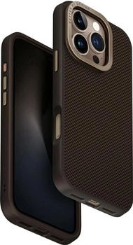 Uniq Keva Max Magclick Charging Camera Stand Case iPhone 16 Pro Brown