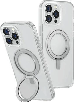 Uniq Swivix 360 Rotating Kickstand Case f iPhone 16 Pro Max Transparent