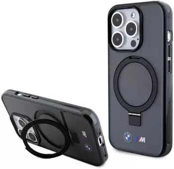 BMW Ring Stand M Collection MagSafe Case iPhone 15 Pro Schwarz