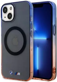 BMW Gradient Bumper MagSafe Hülle iPhone 14 Plus grau