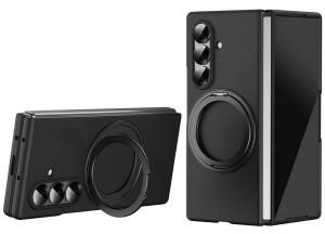 Wigento Hülle Samsung Galaxy Z Fold7 5G Thunderbolt 360 Ring Schwarz