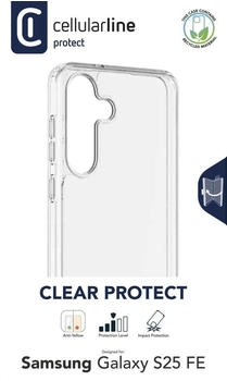 Cellular Line Clear Strong Cover Samsung Galaxy S25 FE Transparent