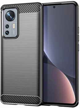 Betterfon Handyhülle für Xiaomi 12 Pro 5G Silikon Carbon Bumper Case