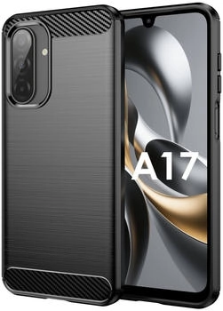 Betterfon Carbon Hülle für Samsung Galaxy A17 Handyhülle Back Cover Handy Tasche Bumper