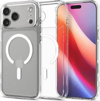 Spigen Ultra Hybrid MagSafe H&uuml;lle f&uuml;r iPhone 17 Pro - Klar und Wei&szlig;