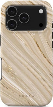 Burga Handyhülle für iPhone 17 Pro Full Glam Tough Magnetic Beige gemustert