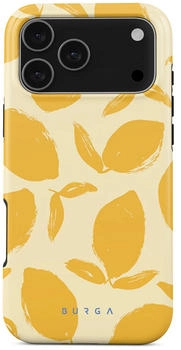 Burga Handyhülle für iPhone 17 Pro Lemon Tart Tough Magnetic Gelb mit Zitronenmuster