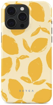 Burga Hülle für iPhone 15 Pro Tough Stoßfest Modell Lemon Tart Gelb