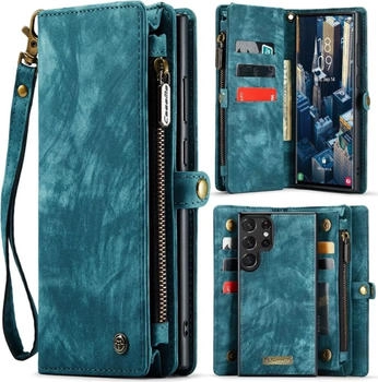 CaseMe Samsung Hülle mit Zipper 2in1 Samsung S20-Blau