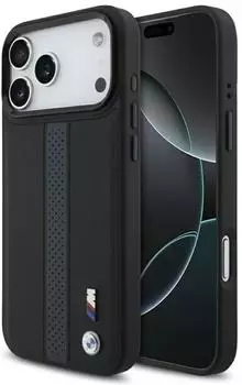 BMW M Perforated Stripe Logo Case iPhone 17 Pro Max Blue