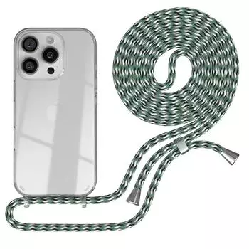 Eazy Case Handykette mit Hülle für Apple iPhone 16 Pro Backcover Handykette zum Umhängen in Dunkelrot