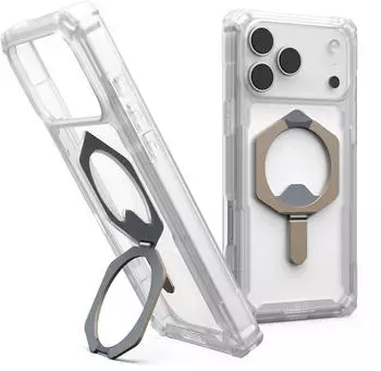Urban Armor Gear Plasma XTE MagSafe Case iPhone 17 Pro Max Transparent/Titan